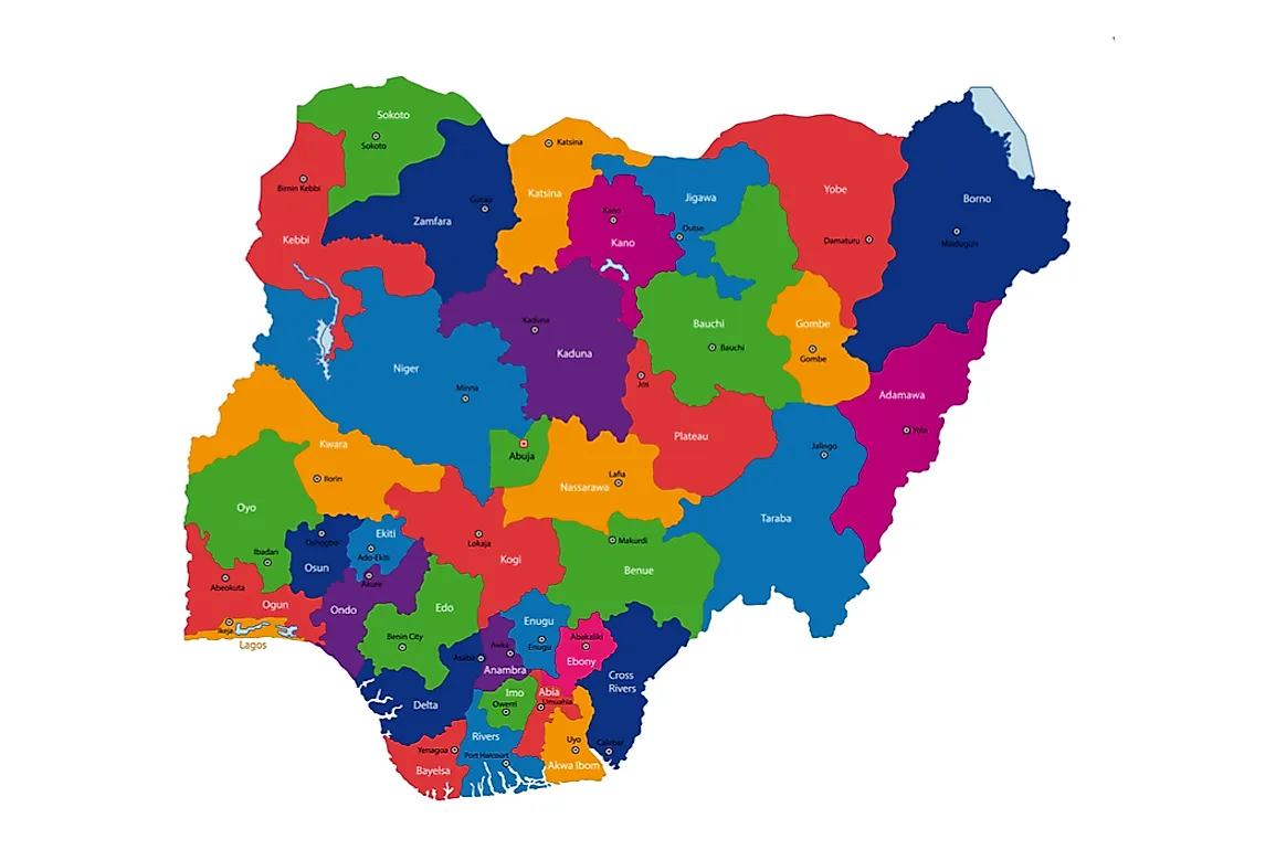 Nigeria State Map